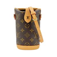 Louis Vuitton 展示品 Fold Me 字花帆布斜背/薯條包(M80874-咖)