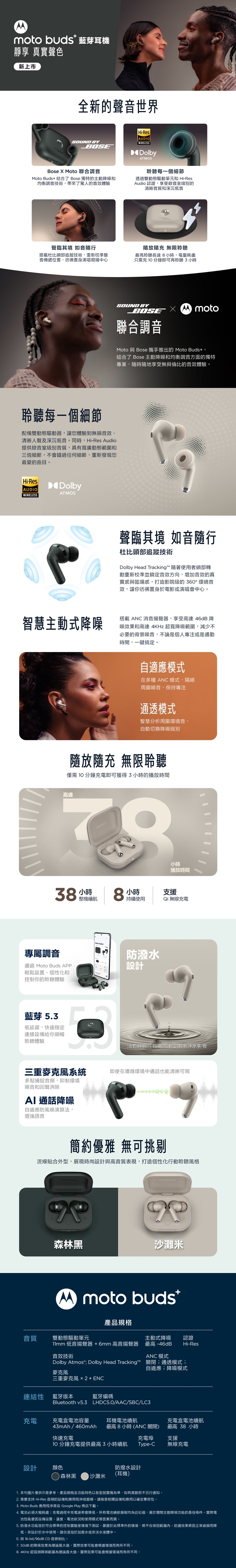 Motorola摩托羅拉 buds+ - 詳情2