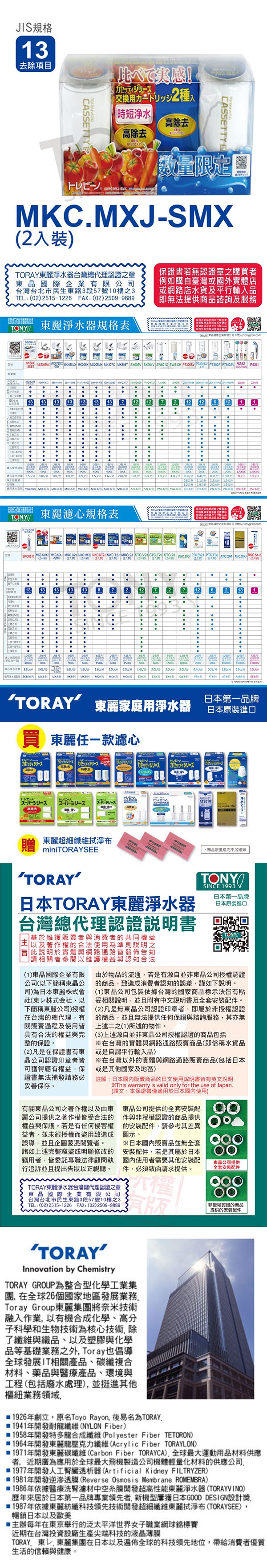 TORAY 東麗】快速淨水濾心實感組合(MKC.MXJ-SMX)|濾芯|ETMall東森購物網