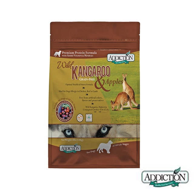 Addiction自然癮食 Wdj推薦 無穀野生袋鼠寵食專業犬糧1 8kg X 1包 Add自然癮食 Etmall東森購物