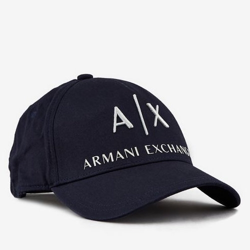 A/X 2020阿瑪尼時尚字母標誌刺繡深藍色帽子|ARMANI A/X|ETMall東森購物網