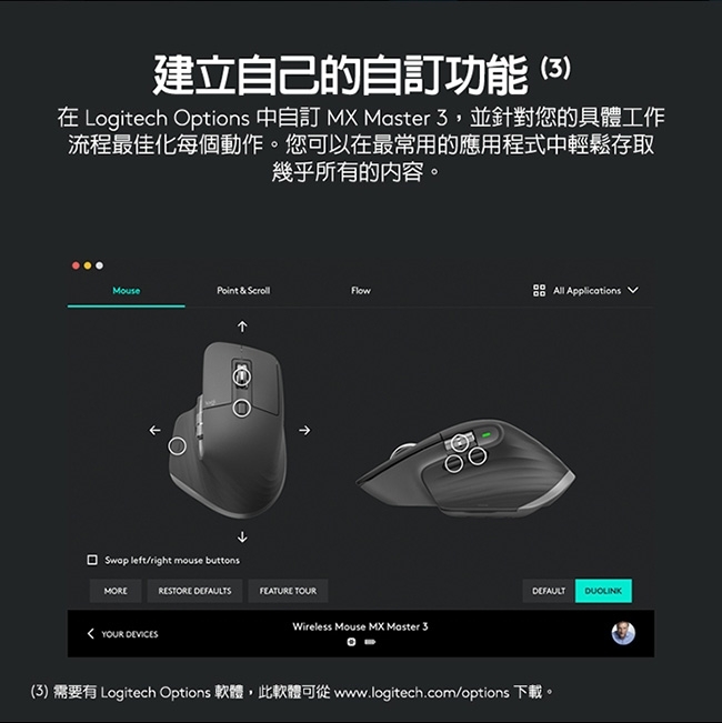 Logitech 羅技無線滑鼠mx Master 3 無線 藍芽滑鼠 Etmall東森購物網
