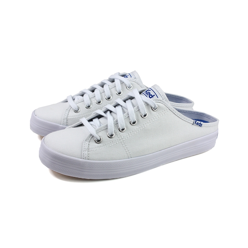 keds white canvas mules