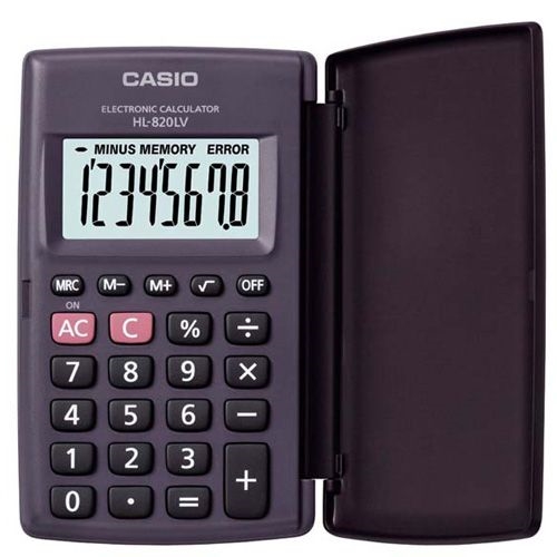 Casio 8位數 國家考試專用機種 輕薄掀蓋式硬殼計算機 Hl 0lv Bk 計算機 Etmall東森購物網