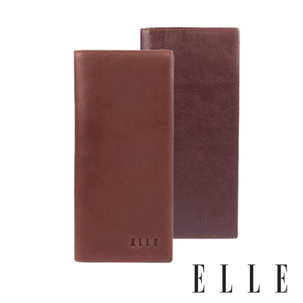 背包族【ELLE HOMME】經典長夾/ 皮夾/ 男夾(深咖啡色、淺咖啡色)