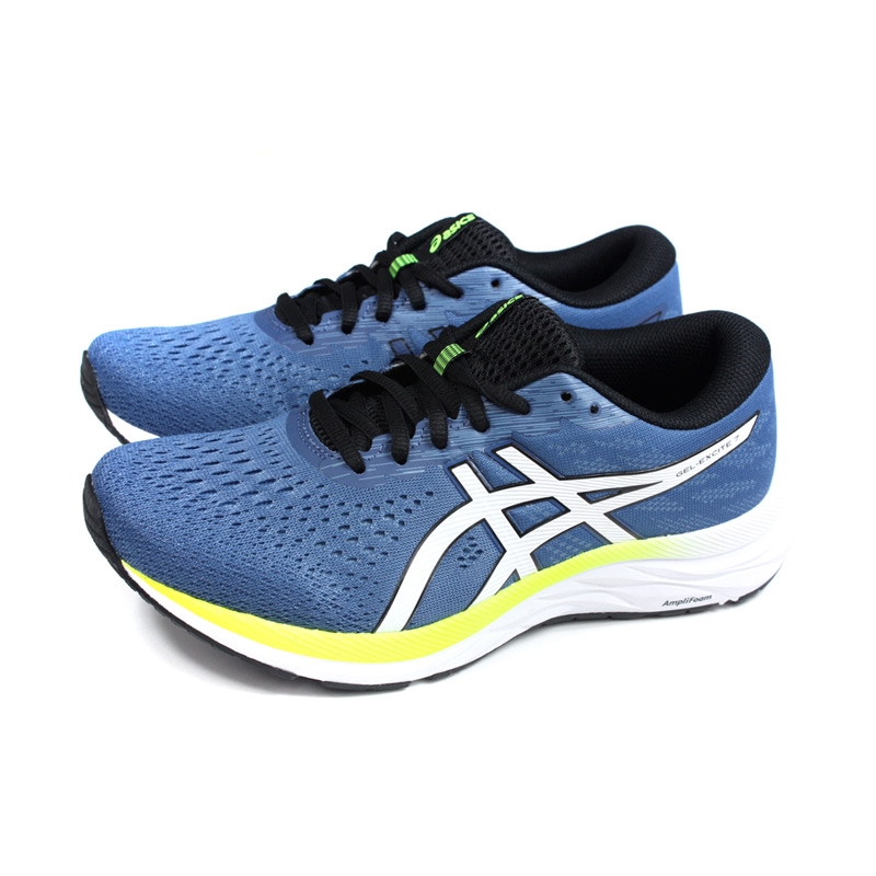亚瑟士 asics gel-excite 7 运动鞋 灰蓝色 男鞋 4e宽楦 1011a656-404