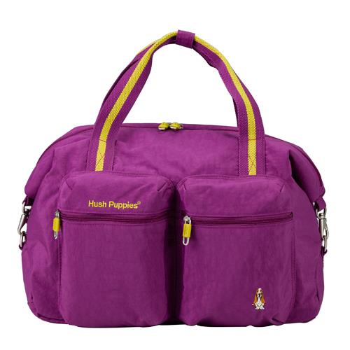 Backbager 背包族【 Hush Puppies】CHIC 帥勁系列 旅行袋/肩背包/外出包 紫色
