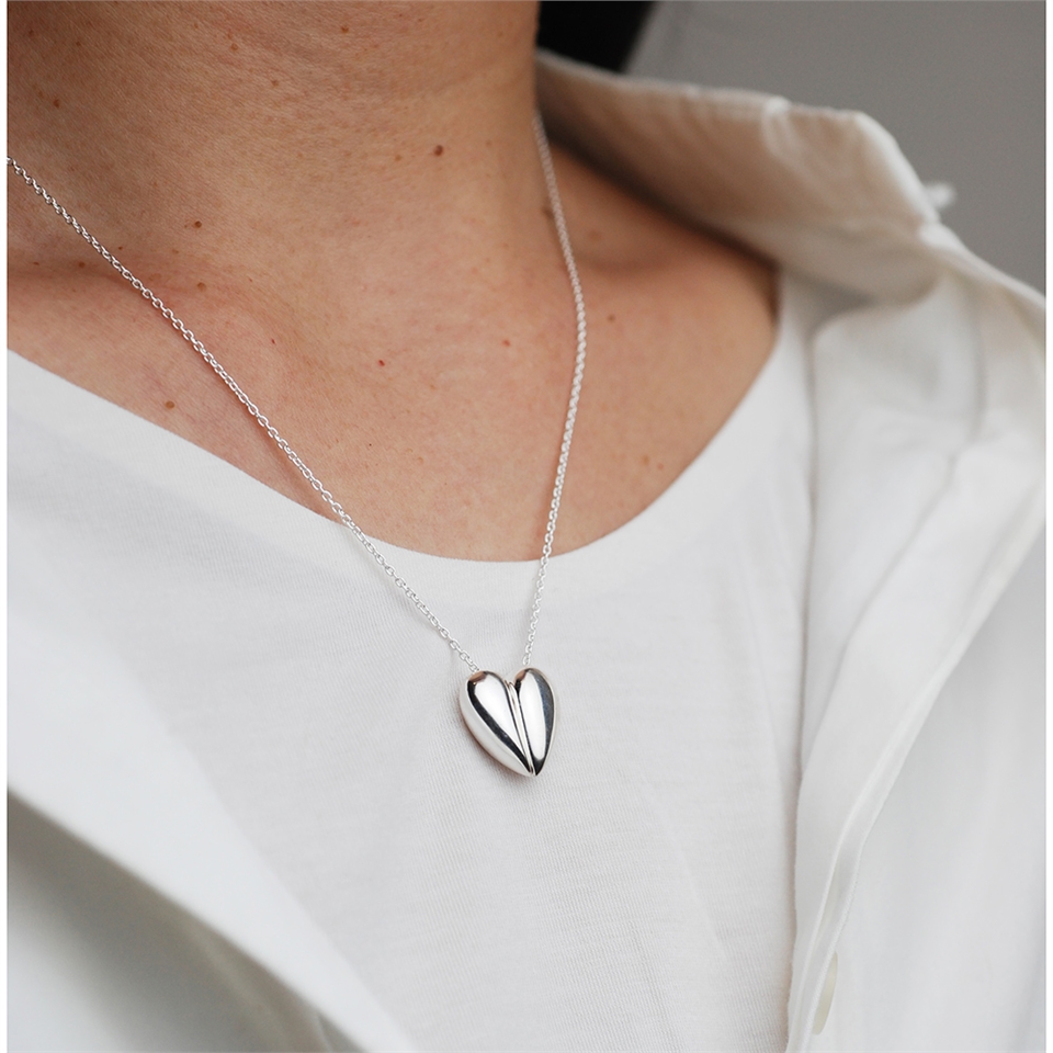 Georg Jensen 喬治傑生】#638 Heart純銀項鍊|金秋購物節，全站