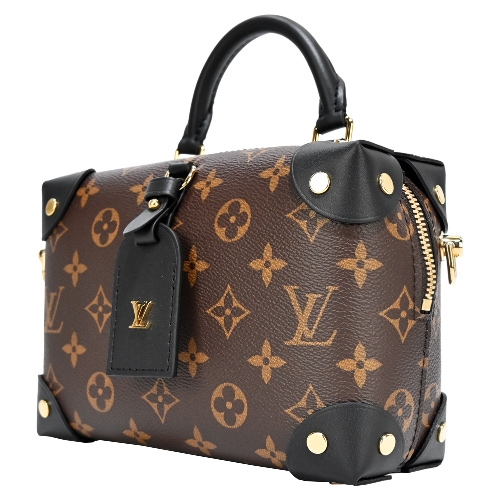 Louis Vuitton Petite Malle Souple 帆布復古行李箱造型斜肩背包