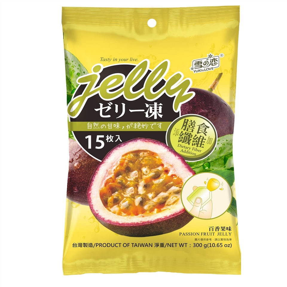 雪の恋，ゼリー凍，自然の甘味,が絶妙です，纖維”，Addítion，百香果味，圖片僅供參考,請以實物為準。