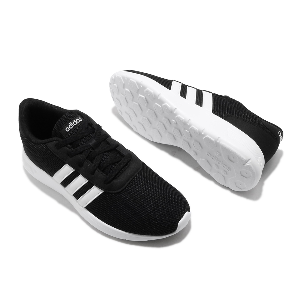 Adidas lite racer shop black and white