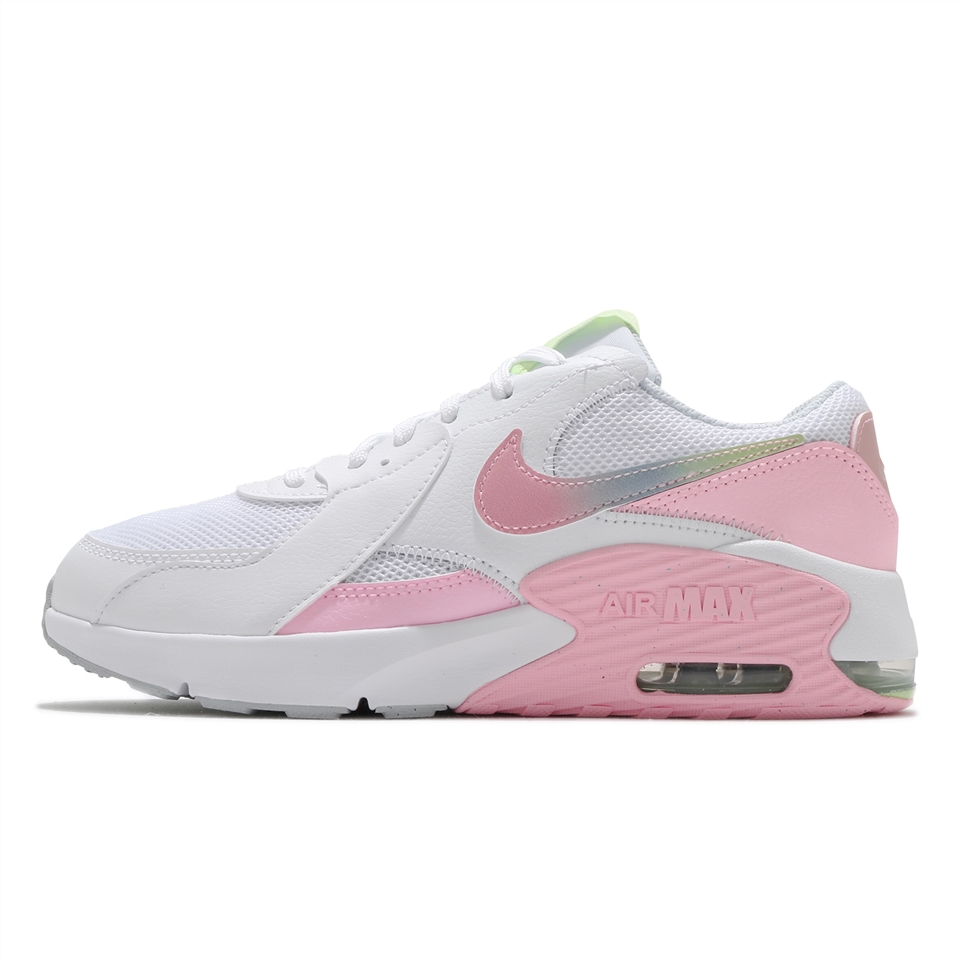 Nike 休閒鞋Air Max Excee 運動女鞋氣墊舒適避震簡約大童穿搭白粉CW5829100 [ACS  跨運動]|休閒運動鞋|ETMall東森購物網