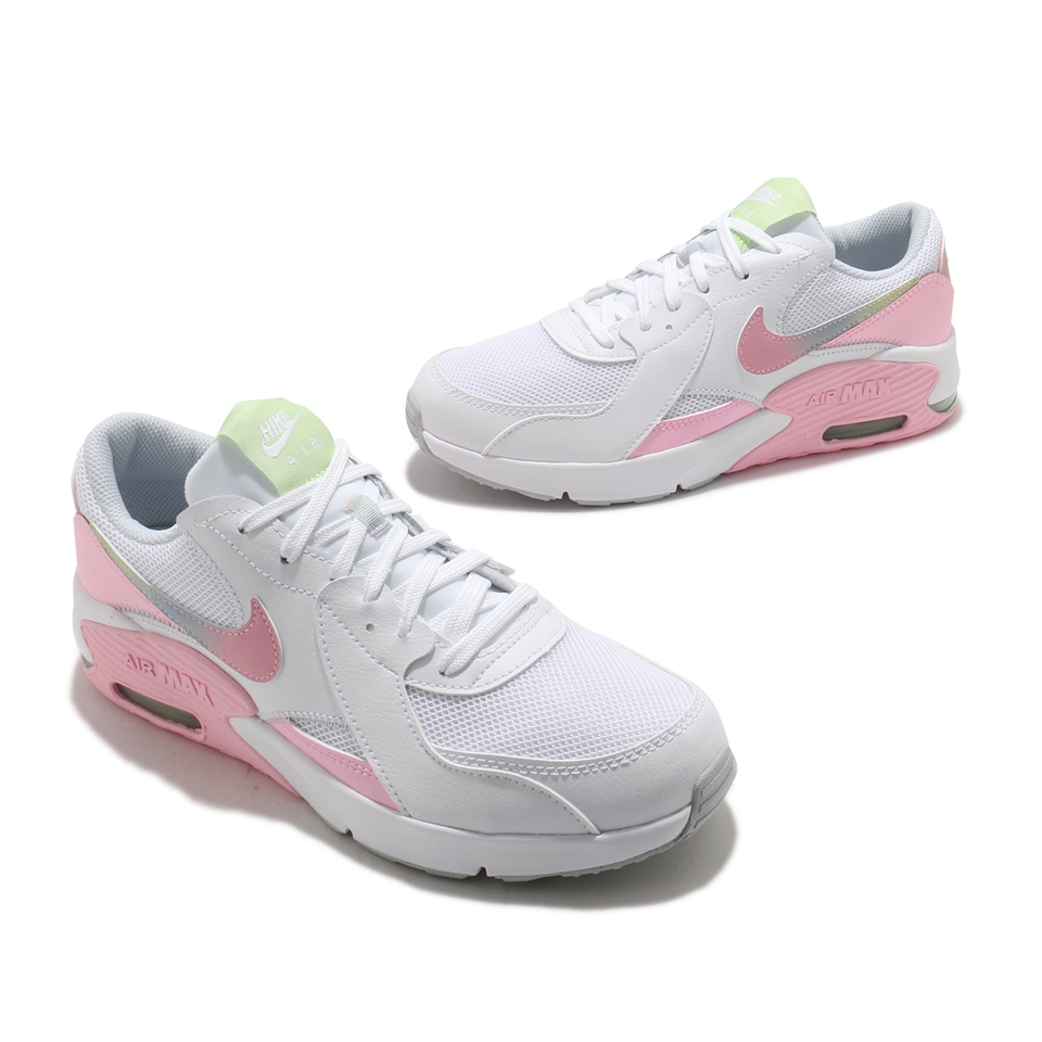 Nike 休閒鞋Air Max Excee 運動女鞋氣墊舒適避震簡約大童穿搭白粉CW5829100 [ACS  跨運動]|休閒運動鞋|ETMall東森購物網