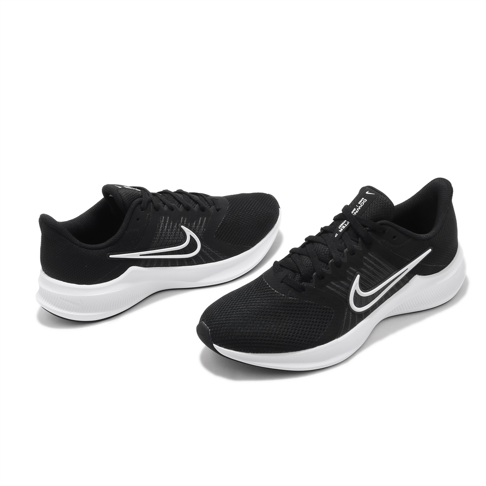 Nike 慢跑鞋Downshifter 11 運動男鞋輕量透氣舒適避震路跑健身球鞋黑白CW3411006 [ACS  跨運動]|慢跑鞋|ETMall東森購物網