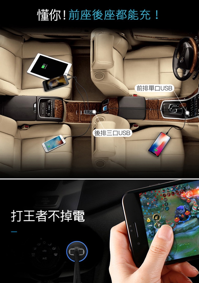 Baseus倍思同享擴展型4孔usb A車充5 1a 台灣版 26w 150cm Usb車充 擴充座 Etmall東森購物網