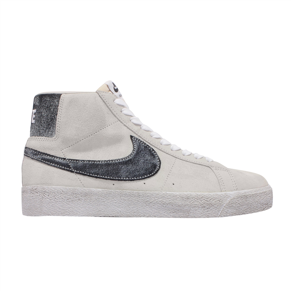 Nike 休閒鞋SB Zoom Blazer Mid 男鞋經典款仿舊麂皮氣墊避震滑板灰黑白