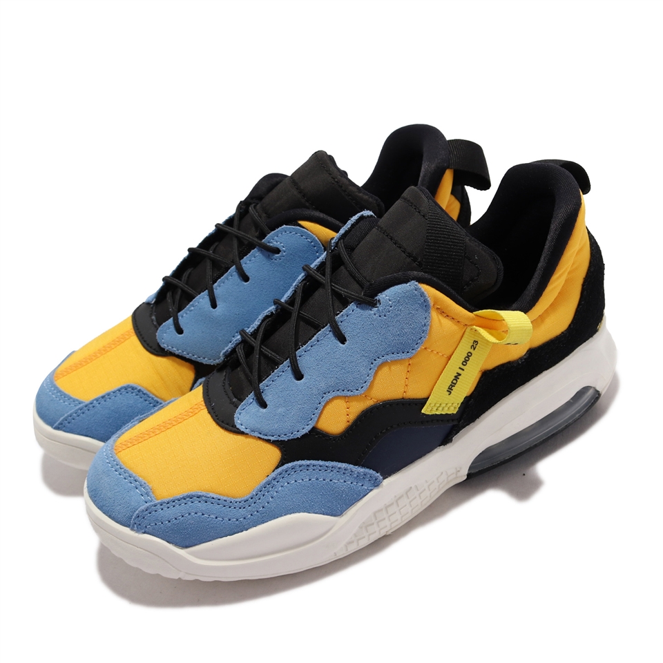 Nike 休閒鞋Jordan MA2 PS 運動童鞋喬丹氣墊避震異材質拼接中童黃藍