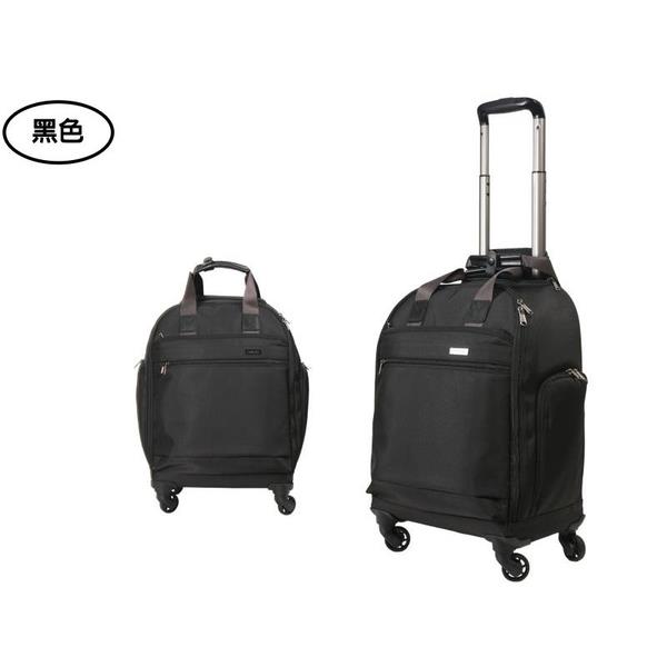 背包族【YESON】輕量直立商務登機箱(台灣製造)17吋 超輕量旅行輪袋/ 拉桿袋(黑色) 988-17