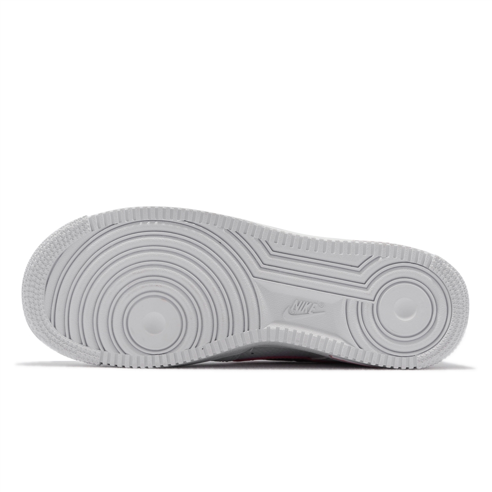 Nike 休閒鞋Air Force 1 GS 女鞋經典款荔枝皮質感穿搭大童白粉CT3839-104 [ACS  跨運動]|休閒運動鞋|ETMall東森購物網