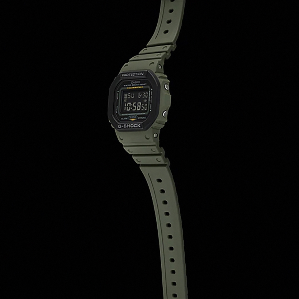 CASIO 卡西歐G-SHOCK 軍事風手錶-軍綠DW-5610SU-3|會員獨享好康折扣