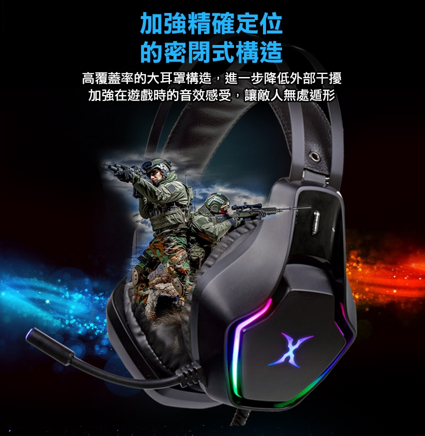 Foxxray gale wind fox best sale usb gaming headset microphone