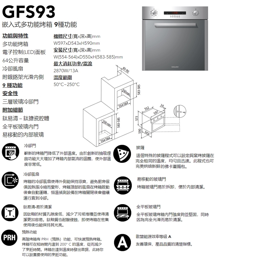 Glem Gas GFS93 - 詳情2