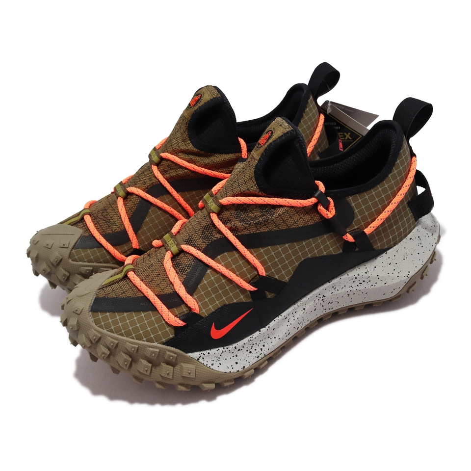 Nike 戶外鞋ACG Mountain Fly Low Gore-Tex SE 男鞋軍綠橘反光DD2861