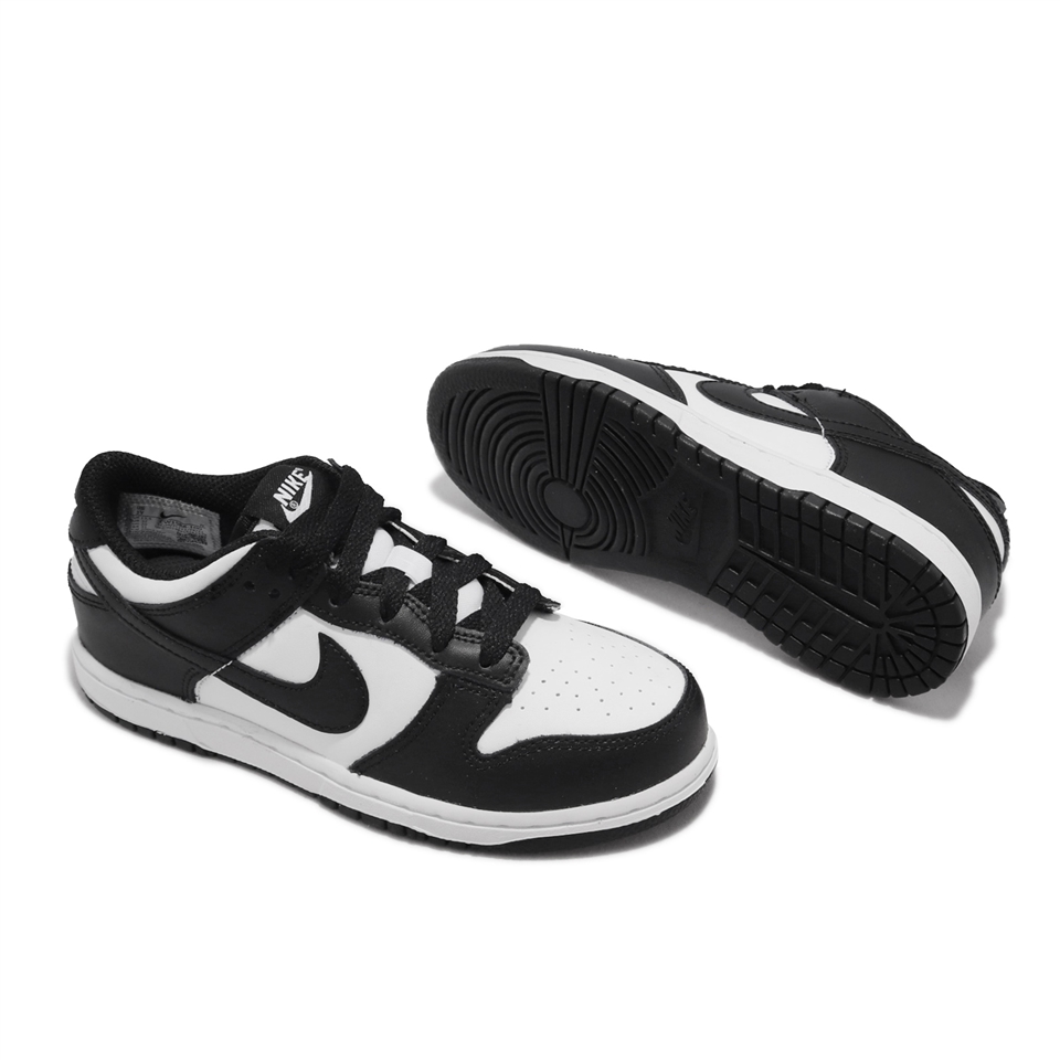 Nike 童鞋Dunk Low PS 中童鞋幼童黑白熊貓經典鞋CW1588-100 [ACS 跨