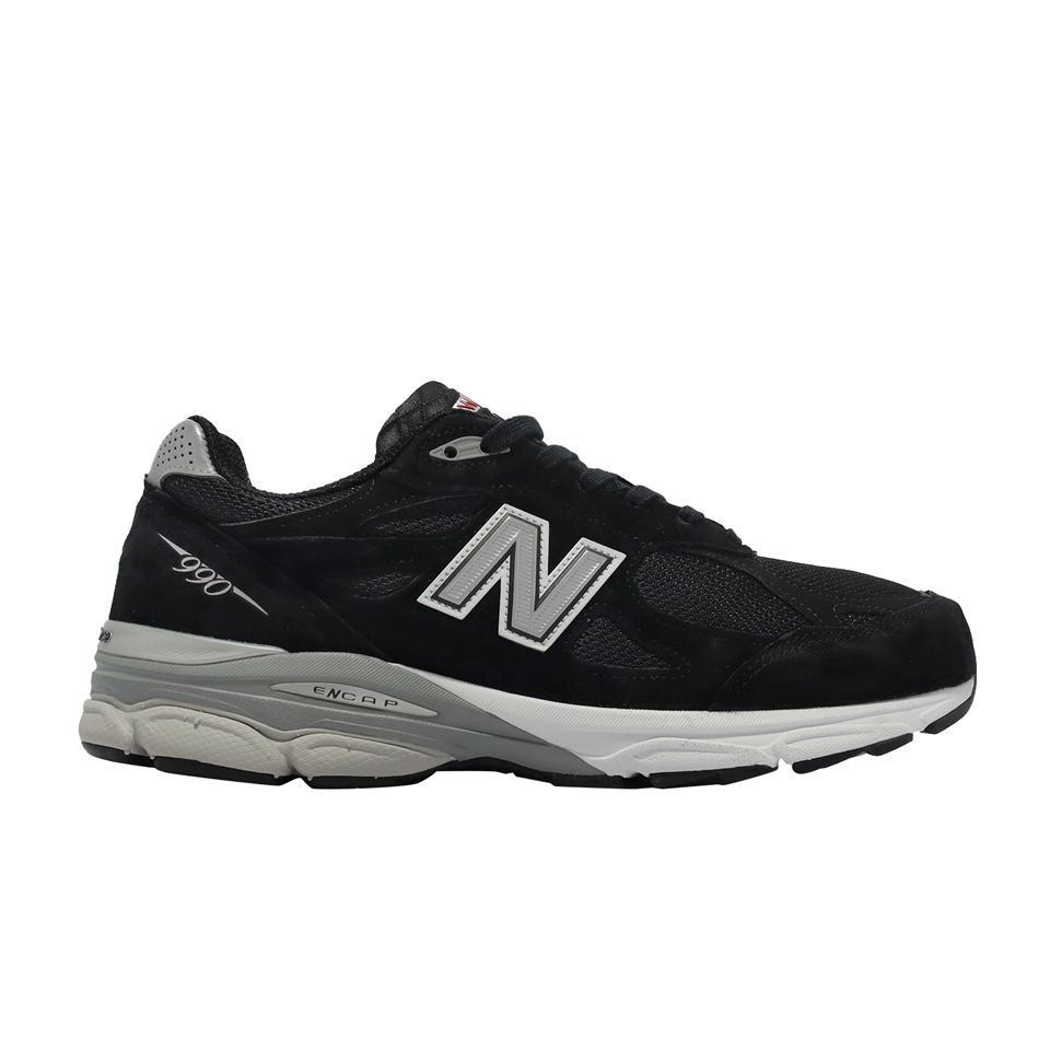 New Balance 休閒鞋990 V3 男鞋美製黑銀反光USA 麂皮NB 余文樂M990BS3D [ACS  跨運動]|休閒運動鞋|ETMall東森購物網