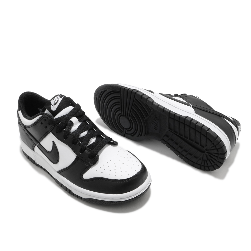 Nike Nike 休閒鞋Dunk Low GS 白黑熊貓低筒經典款女鞋大童鞋CW1590-100