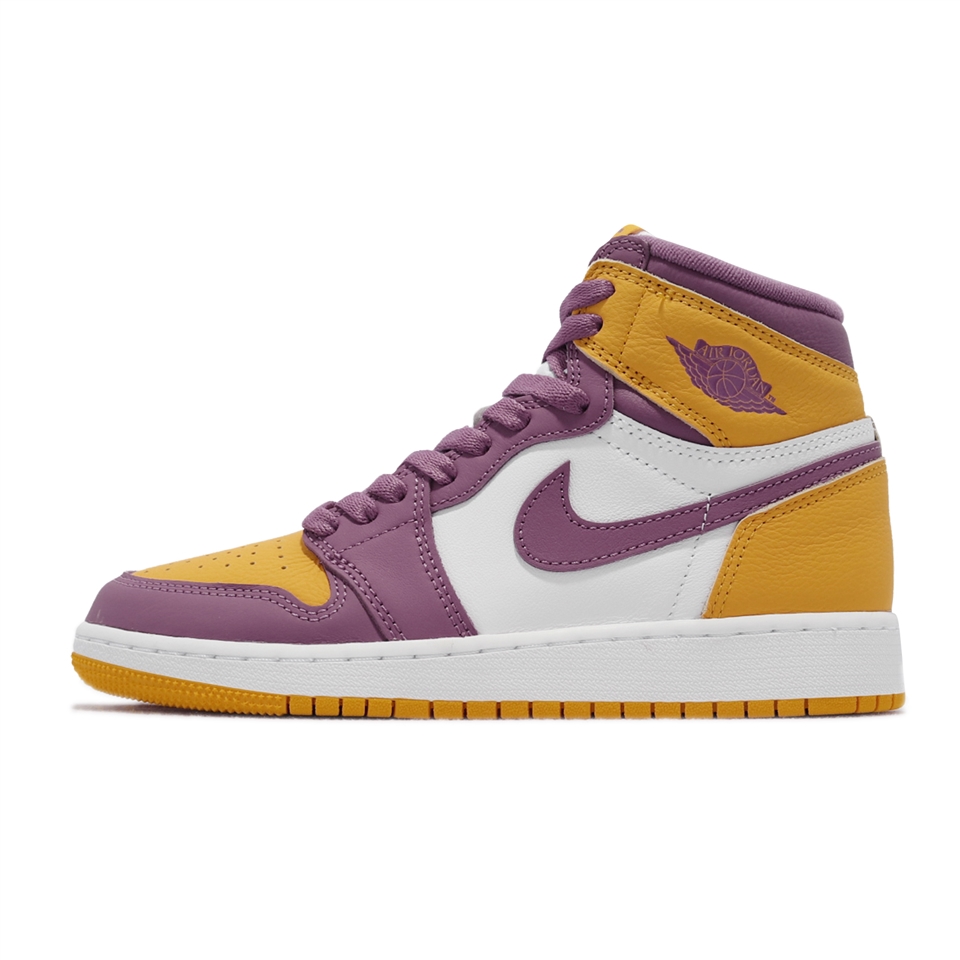 Nike 童鞋Air Jordan 1 Retro High OG 大童紫黃AJ1 575441-706 [ACS 跨 