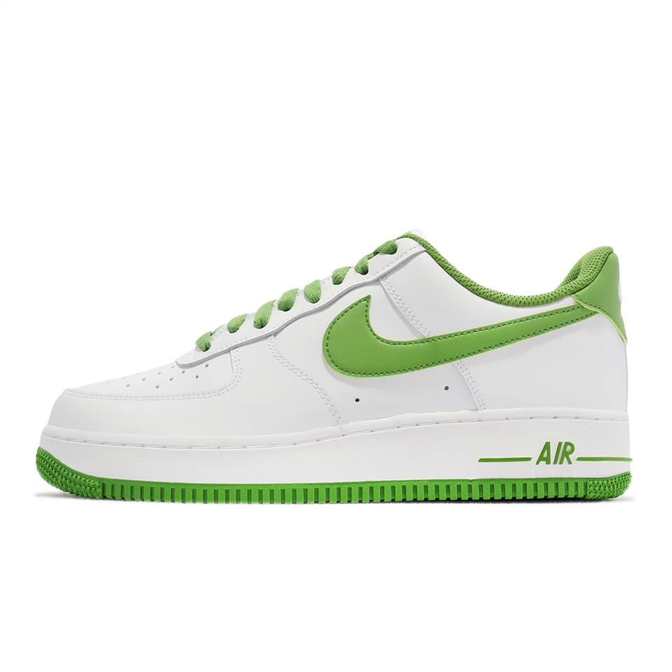 Nike 休閒鞋Air Force 1 07 男鞋白草綠AF1 皮革經典DH7561-105 [ACS 跨
