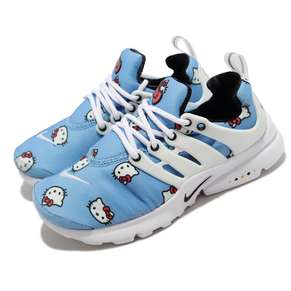 Nike 童鞋Presto QS TD 中童藍白凱蒂貓Hello Kitty 聯名款DH7780-402