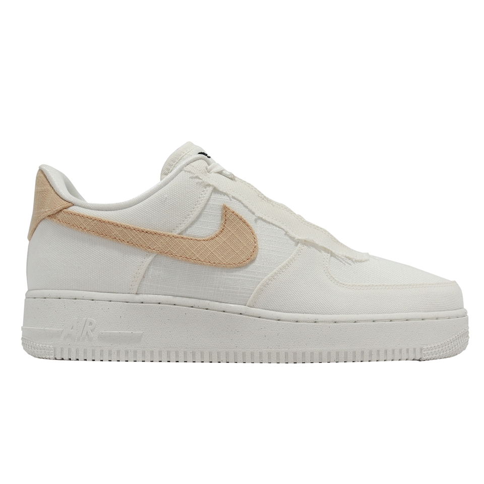 Nike 休閒鞋Air Force 1 07 PRM NN 男鞋女鞋白奶茶卡其AF1 帆布DM0208