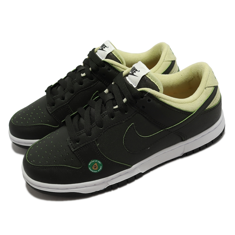 Nike 休閒鞋Wmns Dunk Low LX 女鞋綠黑酪梨Avocado 水果DM7606-300