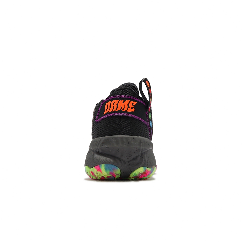 Adidas 籃球鞋Dame 8 Big Mood 男鞋黑彩色底emoji 里拉德緩震愛迪達