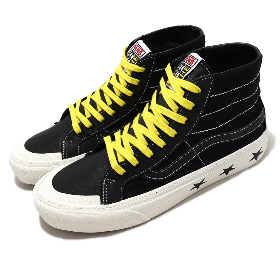 Vans 休閒鞋Sk8-Hi 138 Decon 男鞋黑黃高筒星星Wade Goodall 聯名