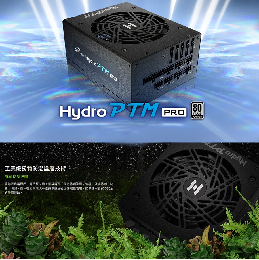 FSP 全漢HYDRO PTM PRO 1000W 80PLUS 白金牌電源供應器(HPT2-1000M