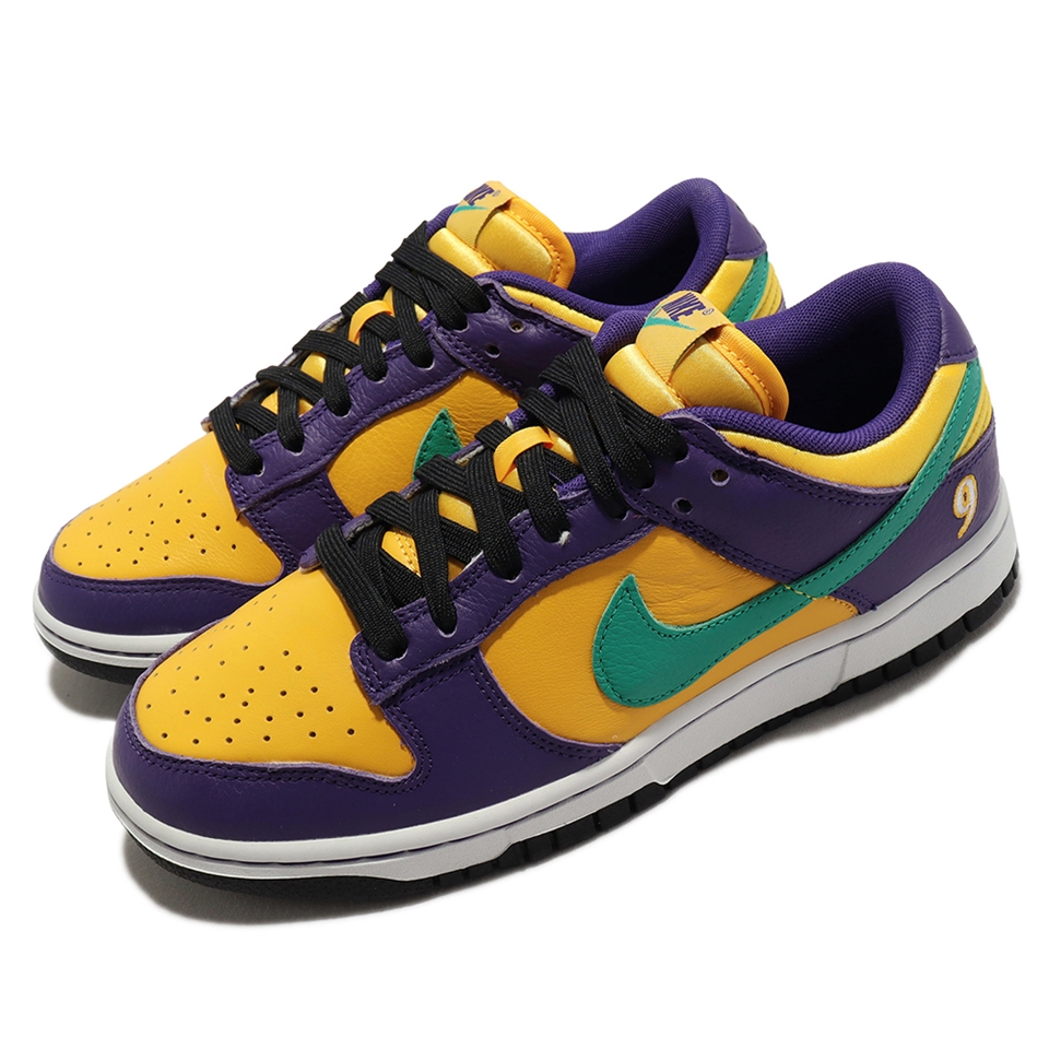 Nike 休閒鞋Wmns Dunk Low LX 女鞋男鞋紫黃洛杉磯火花隊DO9581-500