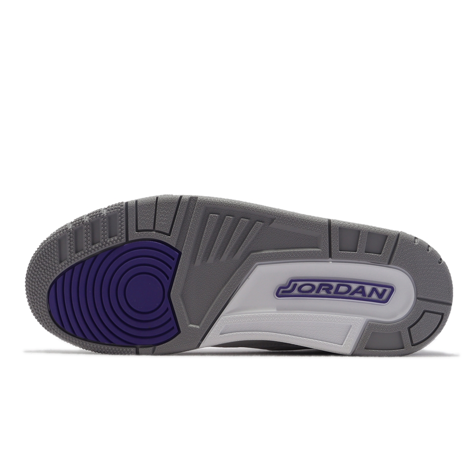 Nike Air Jordan 3代Retro 男鞋AJ3 Dark Iris 爆裂紋紫白CT8532-105