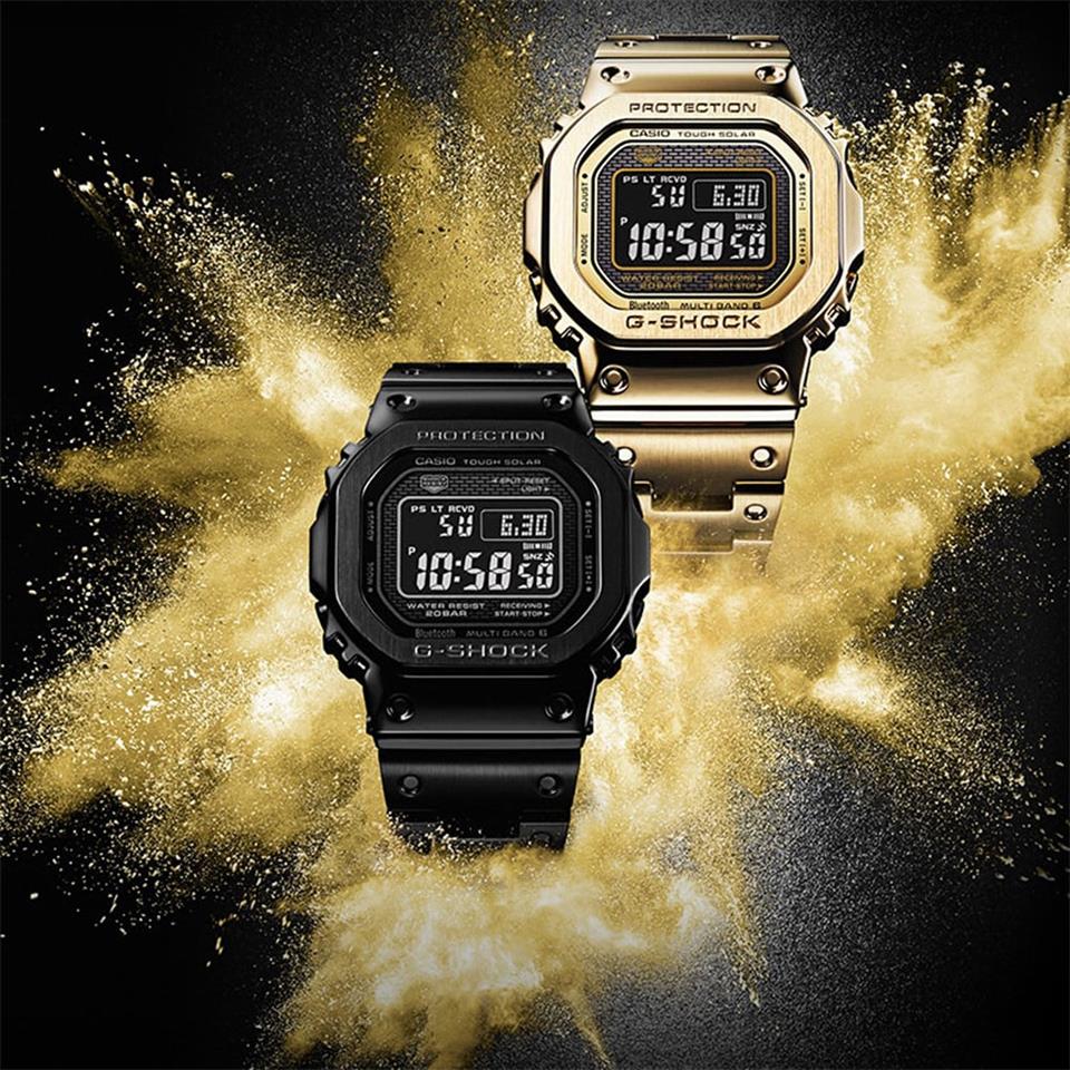 CASIO 卡西歐G-SHOCK 35周年太陽能電波手錶(GMW-B5000GD-9)|會員獨享好