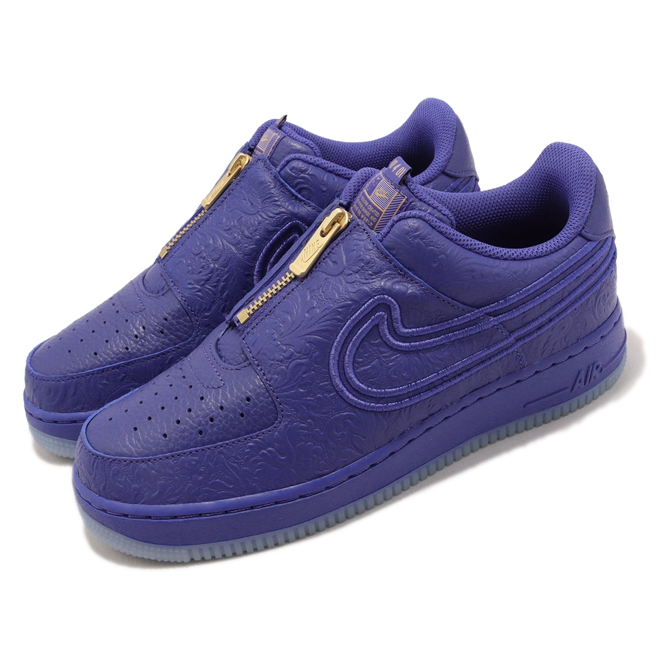 Nike 休閒鞋Wmns Air Force 1 Low 女鞋男鞋紫AF1 無鞋帶小威廉斯聯名款