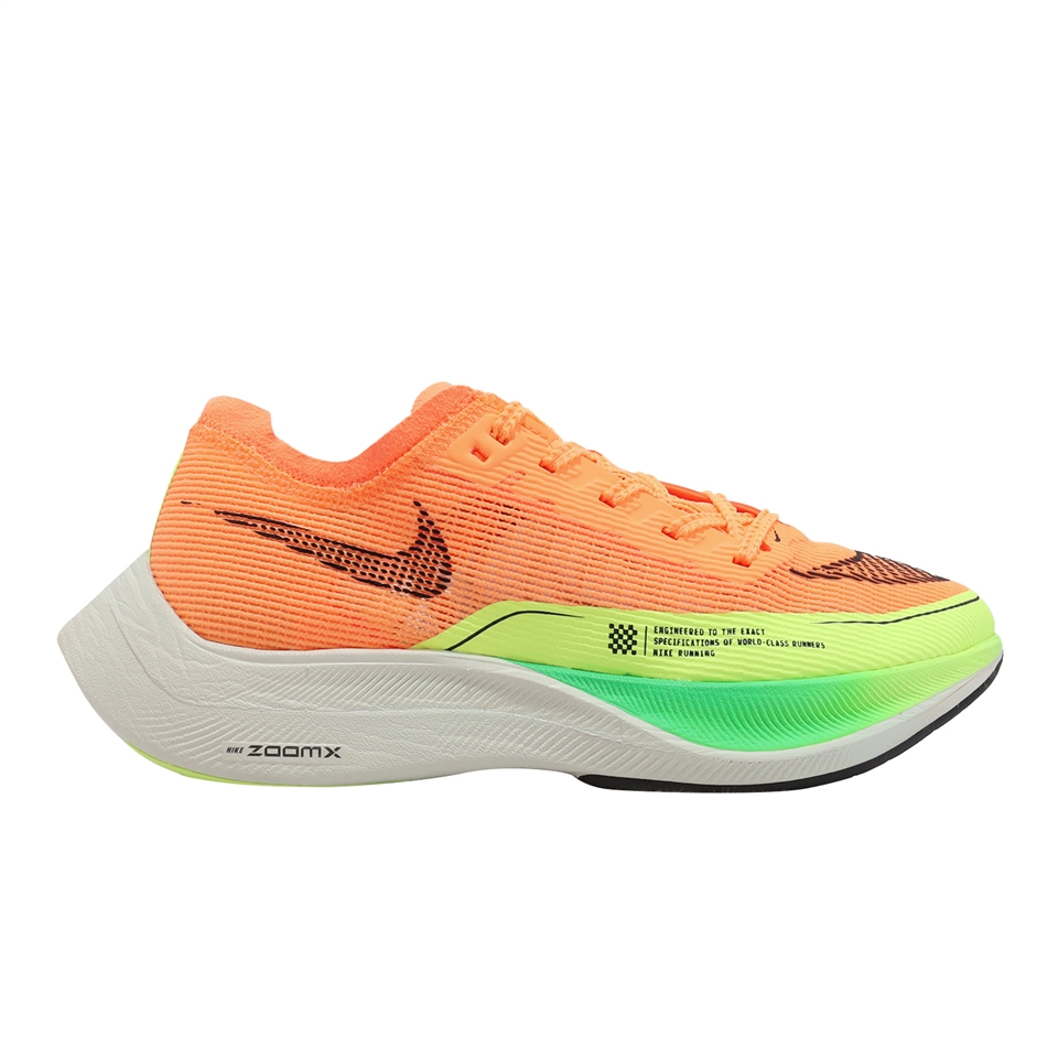 Nike 慢跑鞋Wmns ZoomX Vaporfly Next% 2 女鞋橘綠碳板路跑運動鞋