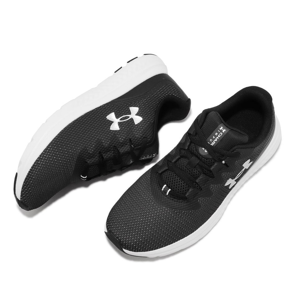 Under Armour 慢跑鞋Charged Impulse 3 男鞋黑銀緩震透氣運動鞋UA