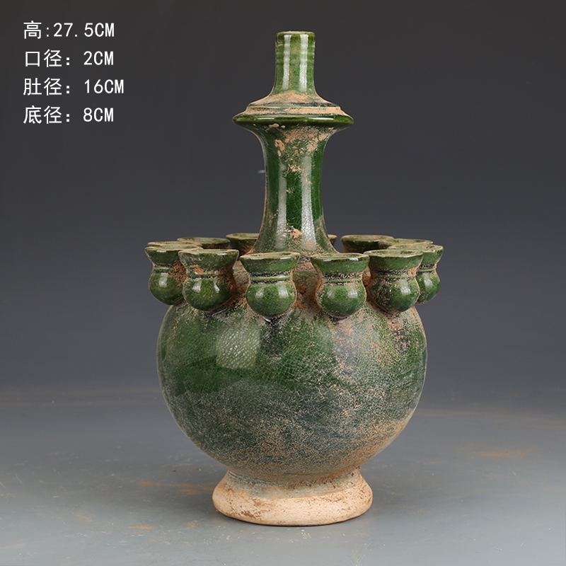 唐三彩 花瓶 三彩長頸瓶 | やまぐちバーチャルアートミュージアム