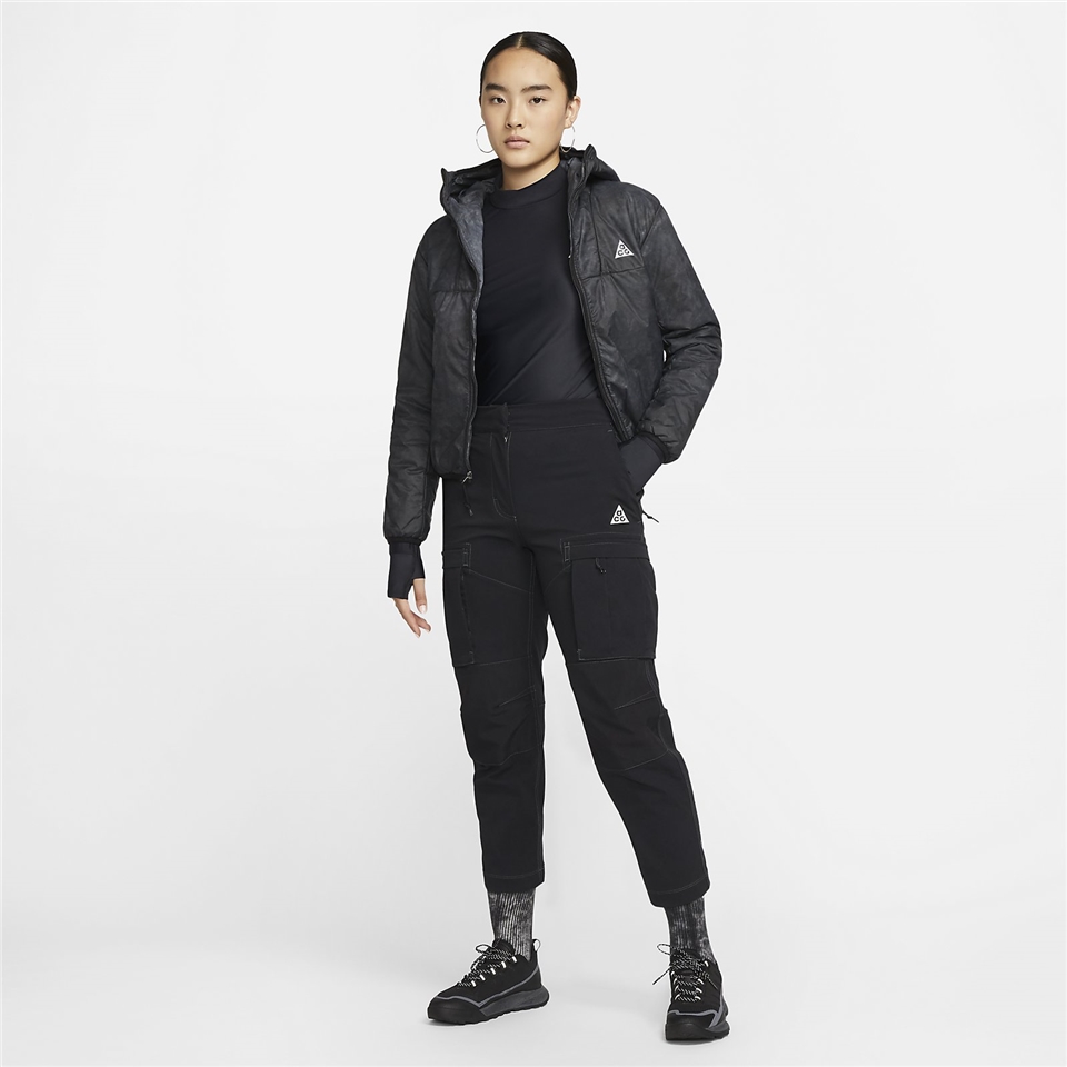 Nike 外套ADV ACG Rope de Dope Jacket 女款保暖可收納反光黑DJ1262