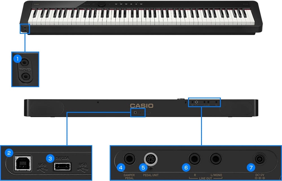 CASIO卡西歐】 PX-S1100 標準88鍵數位鋼琴/ 白色鏡面單琴款/ 含SP-34三