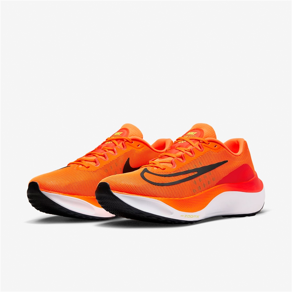 Nike 慢跑鞋Zoom Fly 5 橘黑男鞋回彈輕量氣墊路跑馬拉松運動鞋