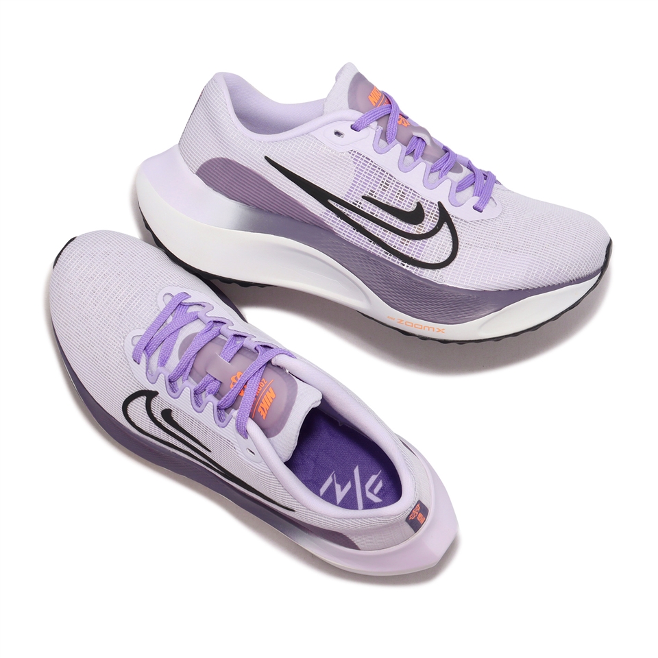 Nike 慢跑鞋Wmns Zoom Fly 5 女鞋粉紫黑緩震厚底路跑運動鞋DM8974-500