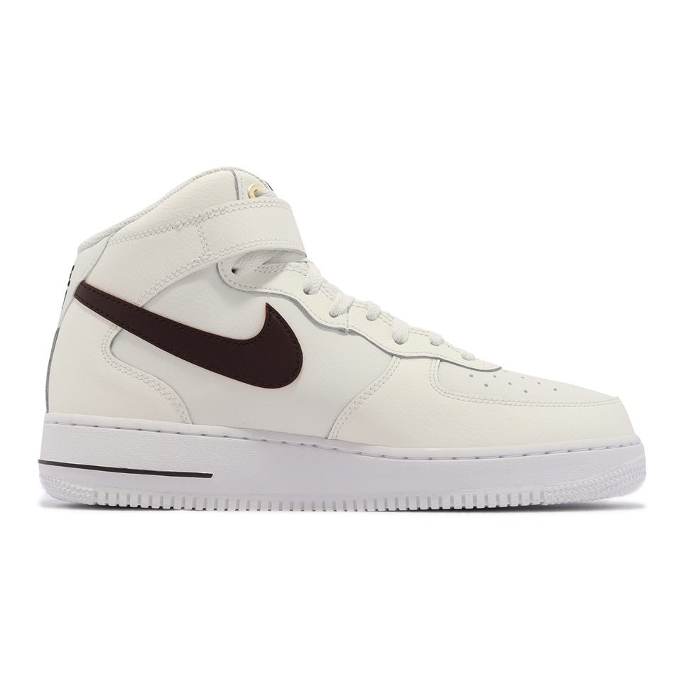 Nike 休閒鞋Air Force 1 Mid 07 LV8 男鞋米白咖啡棕40週年高筒AF1